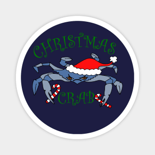 Funny Christmas Crab Maryland Blue Crab Magnet